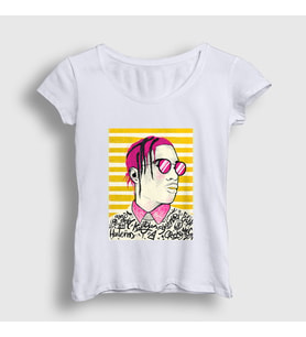 Presmono Kadın Beyaz Cool ASAP Rocky T-Shirt 152980tt