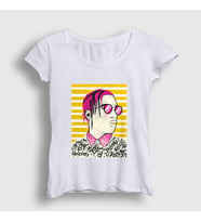 Presmono Kadın Beyaz Cool ASAP Rocky T-Shirt 152980tt