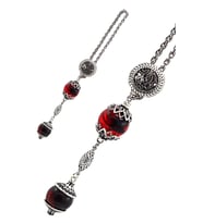 Özel Tasarım Kehribar Taşlı Gümüş Anahtarlık 201022340