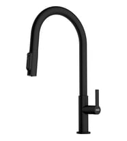 FRANKE MARIS SLIM CLEAR WATER Arıtma Bağlantılı Spiralli Duşlamalı Matt Black Armatür (Siyah)