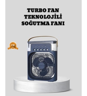 Sessiz Çalışan Turbo Fan Güçlü Hava Akışlı Masa Üstü Vantilatör