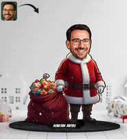 BK Gift Kişiye Özel Erkek Yılbaşı Tasarımlı Karikatür Biblo -12, Yılbaşı Hediyesi, Yeni Yıl Hediyesi