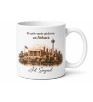 Ankara Memleket Hatırası Fotoğraflı Kupa Bardak Hediye Anı Bardağı