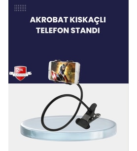 Güçlü Mandallı Akrobat Telefon Tutucu Masa Araç Uyumlu