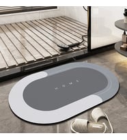 Şık Tasarım Sihirli Su Emici Banyo Labo Tuvalet Paspası Kaymaz Tabanlı