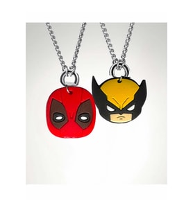 Deadpool & Wolverine Best Friends  Çift Arkadaş Kolyesi (Gümüş)