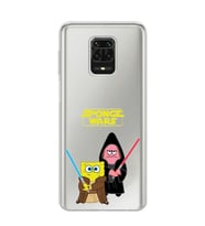 Redmi Note 9 Pro/Note 9S Uyumlu Sunger Bob Star Wars Desenli Şeffaf Telefon Kılıfı