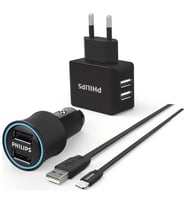 Philips DLP2553EL Seyahat&Araç Şarj Kablo Lightning