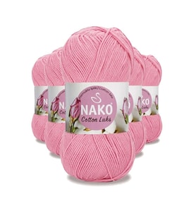 5 Adet Cotton Lüks Yelek Tunik Kazak Bluz Hırka İpi Yünü Pembe 97549