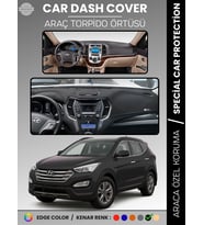 HYUNDAİ SANTAFE (2012-2017) Torpido Örtüsü Ön Göğüs Tam Uyum Çatlamayı Önler Kaymaz Kolay Montaj