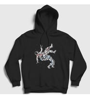 Presmono Unisex Siyah Astronot Ufc Mma Hediye Güreşçi Güreş Kapüşonlu Sweatshirt 495841tt