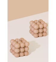 Dekoratif Bubble 2li Set Kokulu Mum