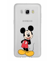 Samsung Galaxy J5 2016 Kapak Mickey Mouse Tasarımlı Şeffaf Silikon Kılıf