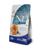ND Tahılsız Balkabaklı Ringa Balıklı Portakallı  Kedi Maması 1,5 kg (Kahverengi)
