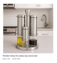 YAĞLIK 4LÜ STANDLI İNOX ANİSE -AROW