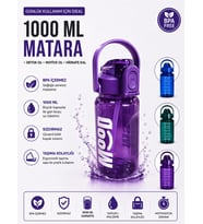 1000 ML MATARA (Karışık Renkli)