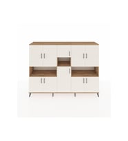 Hyperion Dolap 14 Raflı 10 Kapaklı 220x44x163 Çam-Aytaşı/Çam