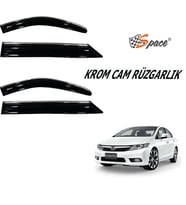 Drs Tuning Krom Cam Rüzgarlığı 1.2Mm Honda Civic 2012-2015 4'Lü 429
