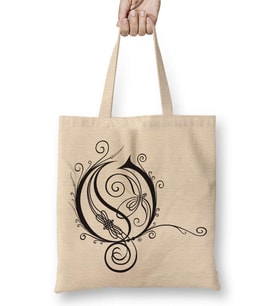 Opeth Logo Bez Çanta Uzun Saplı