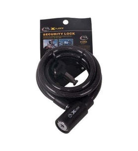 X-LOCK XBYC TY502 Spiral Kilit 10x1500 mm Çelik BİSİKLET KİLİT