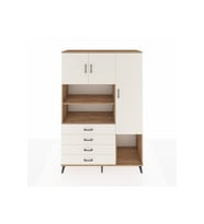 Hyperion Gardrop 8 Raflı 4 Çekmeceli 3 Kapaklı 132x44x195 Çam-Aytaşı