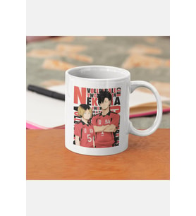 Haikyuu Nekoma Kupa Bardak (Beyaz)
