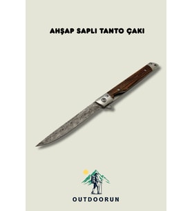 Ahşap Saplı Tanto Çakı – 21,5 cm