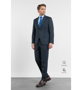 Lacivert Mono Yaka Esnek Bel 6 Drop Comfort Fit Tam Astar Esnek Takım Elbise 1001260152