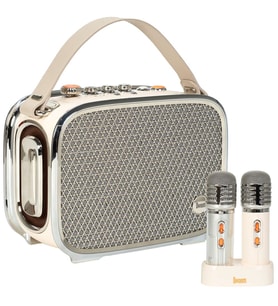 Divoom SongBird Ultra 100W Çift Mikrofonlu Karaoke Bluetooth Hoparlör, Beyaz