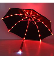 Led Işıklı Turuncu Baston Şemsiye