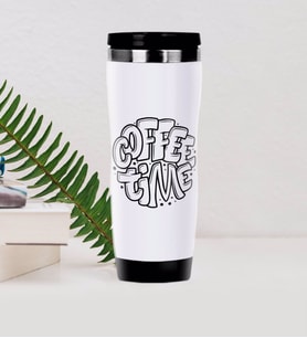 BK Gift Coffee Tasarımlı Çelik Termos Bardak-26