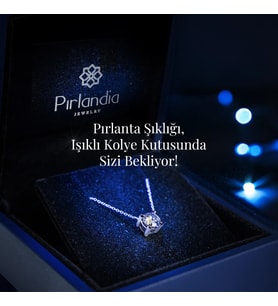 0,08 Karat Pırlanta B Harfi Kolye (Beyaz)