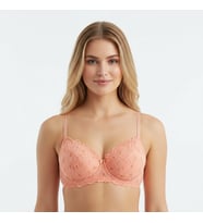 Kadın Yarım Kaplı Dantelli Sütyen BB2079 (Oranj)