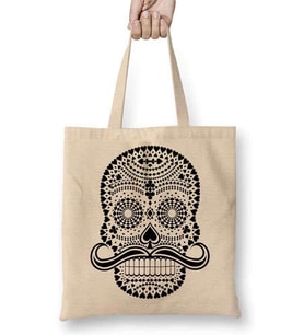 Naipes Pretos Skull Bez Çanta Uzun Saplı