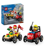 LEGO City Pizza Arabası İtfaiye Kamyonuna Karşı Yarış Arabası 60458