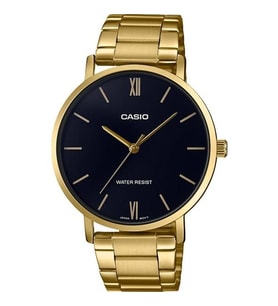 Casio LTP-VT01G-1BUDF Quartz Çelik Altın Rengi Siyah Kadran 34 mm Kadın Kol Saati