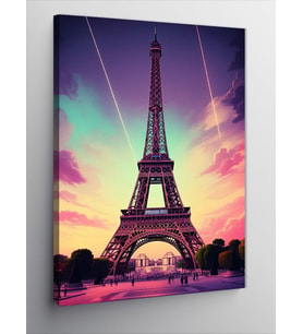 Kanvas Tablo Eiffel Kulesi Manzarası
