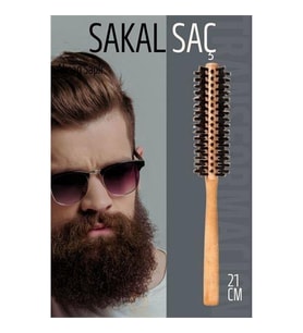 ModaCar Sakal Fırçası Saç Fırçası ve Fön Fırçası Ahşap Saplı