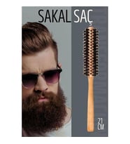 ModaCar Sakal Fırçası Saç Fırçası ve Fön Fırçası Ahşap Saplı