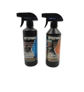 İNTERWAX 2'li SET SUSUZ MOTOR TEMİZLEYİCİ 500 ML & ÇOK AMAÇLI DÖŞEME TEMİZLEYİCİ 500 ML