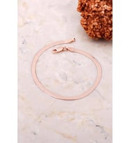 İtalyan Ezme Rose Gümüş Bileklik 3734