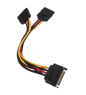 KASA SATA POWER Çoklayıcı 15Pin SATA - 2x15Pin SATA Dönüştürücü Kablo