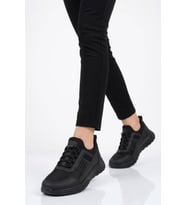 Walkway Füme Hafif Esnek Kilit Bağcıklı Unisex Spor Ayakkabı Nans 6006 G
