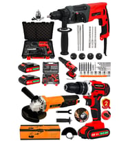 3 Lü Pro Set 2.30 Mm Kırıcı Delici Matkap 115Mm Avuç Taşlama 27 Parça