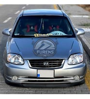 Hyundai Accent Admire 2000-2006 Uyumlu H lip Esnek Ön Lip 2 Parça Karlık Ön Ek Tampon Altı Dil
