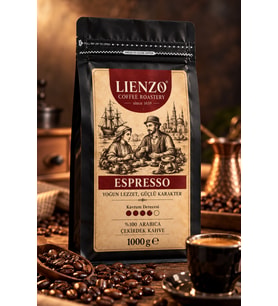 Espresso Çekirdek Kahve 1000 g (1 kg) %100 Arabica Nitelikli Blend Orta-Koyu Kavrum