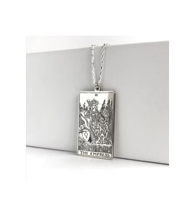 925 Ayar Gümüş Tarot (the Empress) Imparatoriçe (Gümüş)