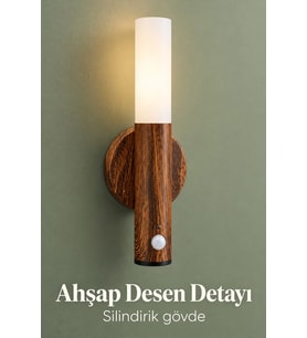 Yatak Yanı Sensörlü Kablosuz Led Duvar Apliği