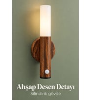 Yatak Yanı Sensörlü Kablosuz Led Duvar Apliği