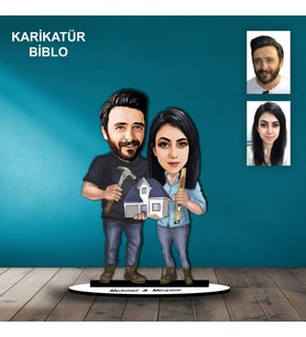 KİŞİYE ÖZEL TAMİRCİ TASARIMLI KARİKATÜR BİBLO B104